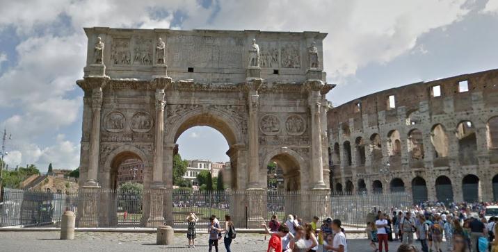 Триумфальная арка Константина в Риме 2